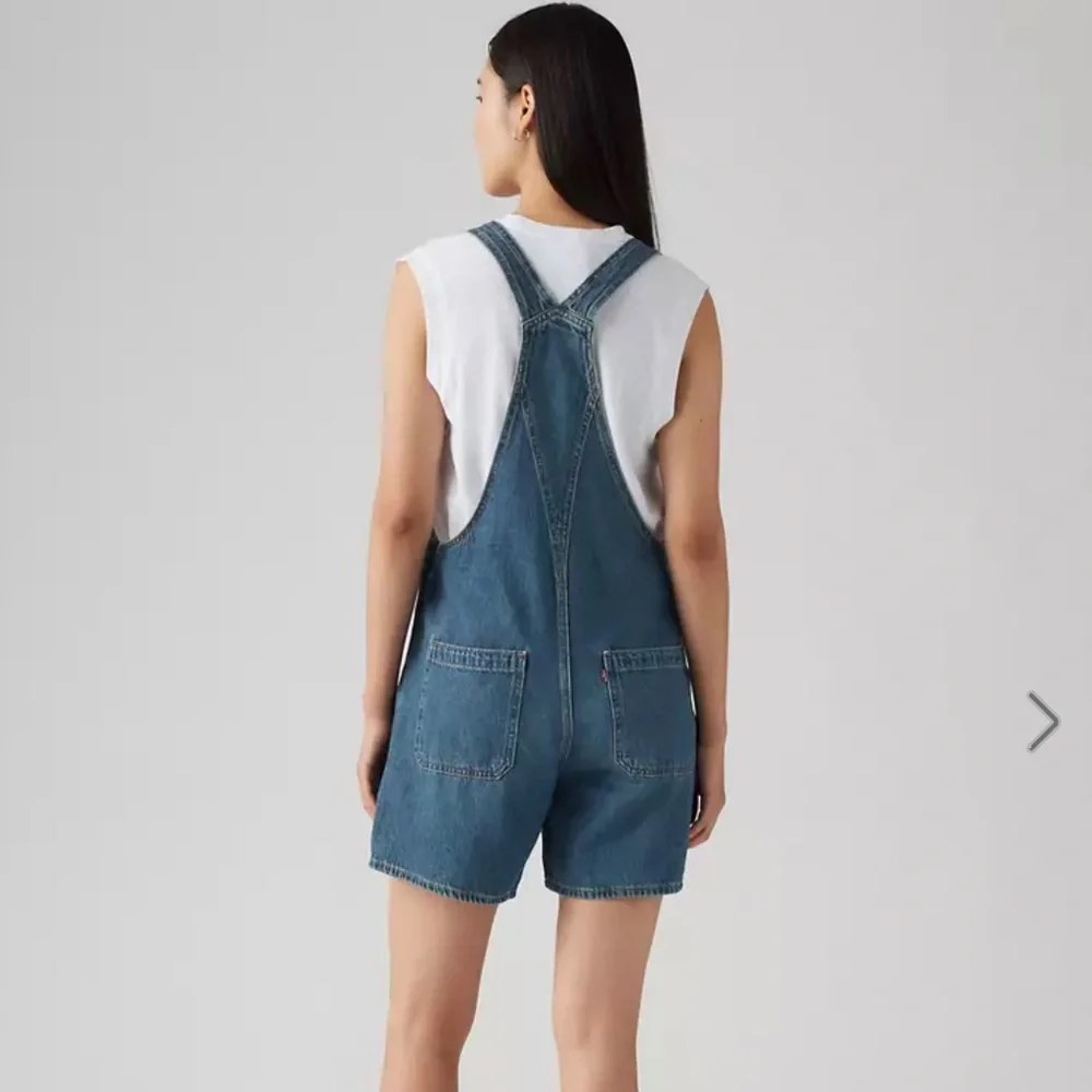 Levi’s Utility Lightweight Shortalls Overalls Denim - Picture 6 of 14